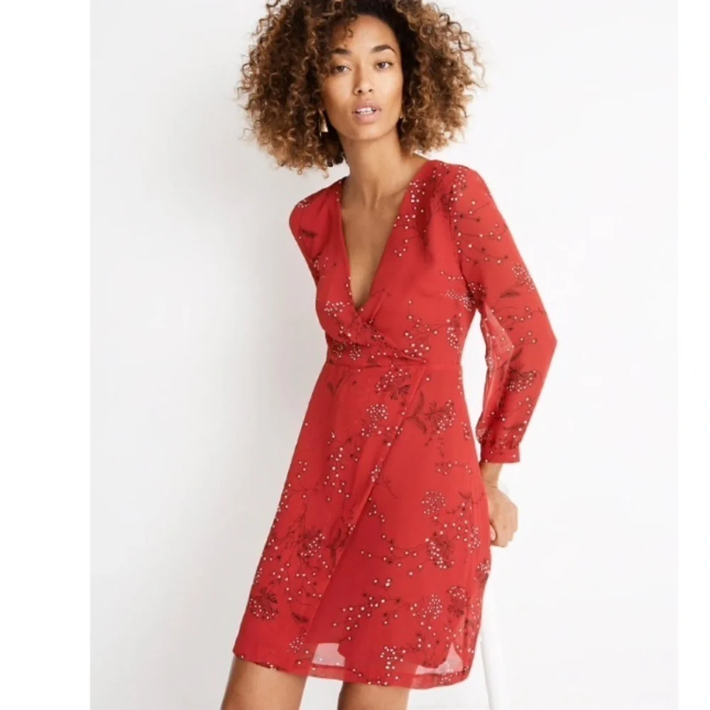 Madewell red floral